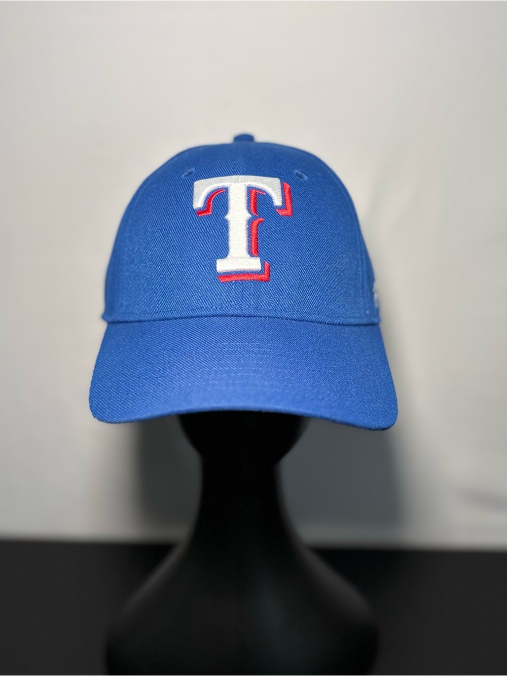 MLB Texas Rangers Blue Baseball Cap with White & Red 'T' Logo